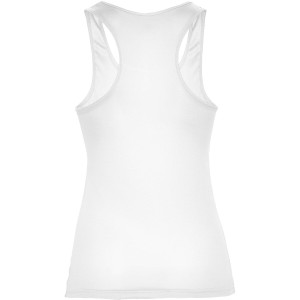 Shura women's sports vest, White (T-shirt, mixed fiber, synthetic)