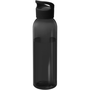 Sky 650 ml recycled plastic water bottle, Solid black (Sport bottles)