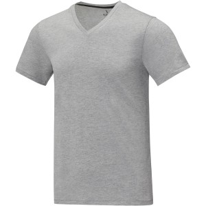 Somoto short sleeve men?s V-neck t-shirt, Heather grey (T-shirt, 90-100% cotton)