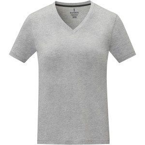 Somoto short sleeve women?s V-neck t-shirt, Heather grey (T-shirt, 90-100% cotton)