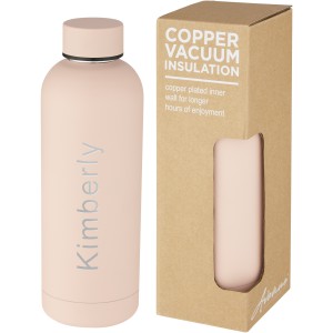 Spring 500 ml copper vacuum insulated bottle, Pale blush pink (Water bottles)