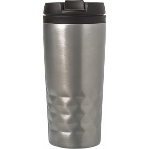 Stainless steel mug Lorraine, silver (Glasses)