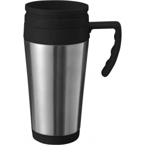 Stainless steel travel mug Dev, silver (Mugs)