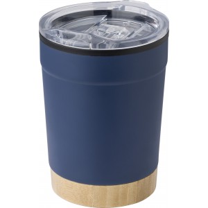 Stainless steel travel mug Sophia, navy (Glasses)