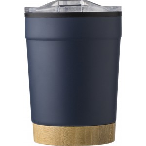 Stainless steel travel mug Sophia, navy (Glasses)