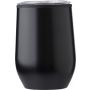 Stainless steel travel mug Zoe, black