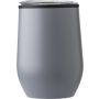 Stainless steel travel mug Zoe, grey