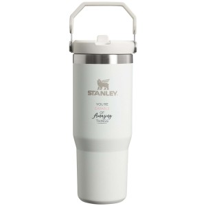 Stanley 890 ml IceFlow(tm) flip straw tumbler, Frosted white (Thermos)