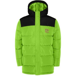 Tallin kids insulated jacket, Lime, Solid black (Jackets)