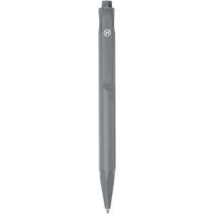 Terra corn plastic ballpoint pen, Grey (Metallic pen)