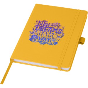 Thalaasa ocean-bound plastic hardcover notebook, Orange (Notebooks)