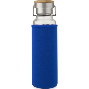 Thor 660 ml glass bottle with neoprene sleeve, Blue (Water bottles)