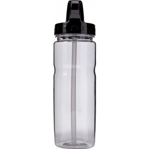 Transparent water bottle (550ml), black (Sport bottles)