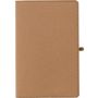 Washed kraft paper notebook Johanna, brown