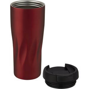 Waves 450 ml copper vacuum insulated tumbler, Red (Glasses)