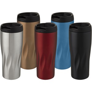 Waves 450 ml copper vacuum insulated tumbler, Red (Glasses)