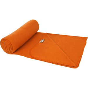 Willow RPET polar fleece blanket, Orange (Blanket)