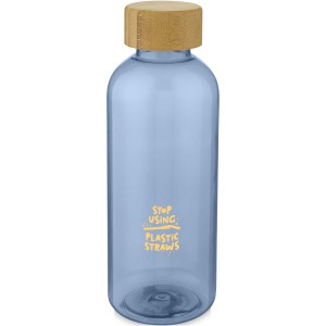 Ziggs 650 ml recycled plastic water bottle, Transparent blue (Water bottles)