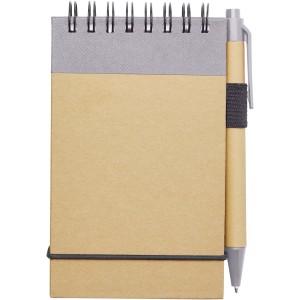 Zuse A7 recycled jotter notepad with pen, Lilac, Natural (Notebooks)