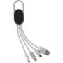 4-in-1 Charging cable set Idris, white