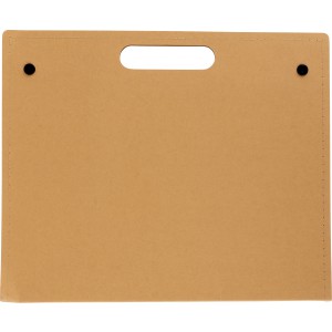 Cardboard writing folder Keisha, brown
