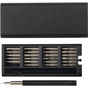 ABS and metal screwdriver set Arthur, black (Tools)