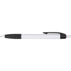 ABS ballpen Amarantha, white (Plastic pen)