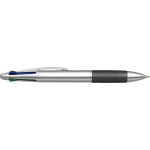 ABS ballpen Chlo, black (Multi-colored, multi-functional pen)