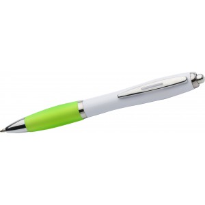 ABS ballpen Swansea, lime (Plastic pen)