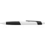 ABS ballpen with rubber grip Devon, black