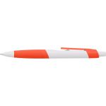 ABS ballpen with rubber grip Devon, orange (593476-07)