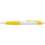 ABS ballpen with rubber grip Devon, yellow (593476-06)