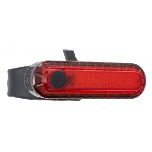 ABS bicycle light Priska, red (Bycicle items)