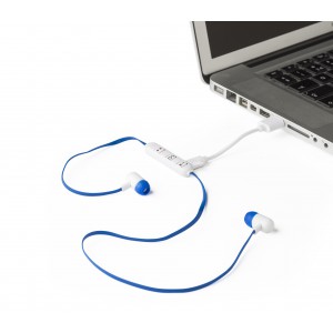 ABS earphones Maya, blue (Earphones, headphones)