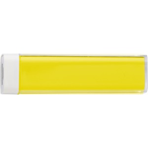 ABS power bank Nia, yellow (Powerbanks)