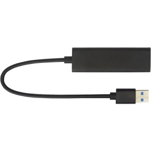 ADAPT aluminum USB 3.0 hub, Solid black (Eletronics cables, adapters)