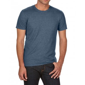 ADULT TRI-BLEND TEE, Heather Navy (T-shirt, mixed fiber, synthetic)