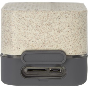 Aira wheat straw Bluetooth(r) speaker, Beige (Speakers, radios)