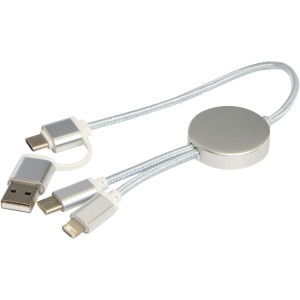 Alasia 5-in-1 recycled aluminium and plastic 30 cm data sync (Eletronics cables, adapters)