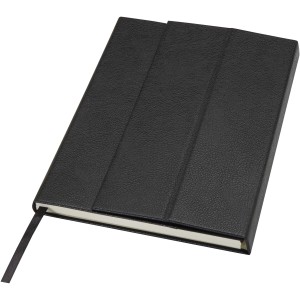 Alejandra A5 recycled plastic hard cover notebook, Solid bla (Notebooks)