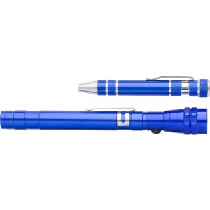 Aluminium 2-in-1 torch Olivia, cobalt blue (Tools)