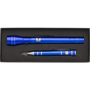 Aluminium 2-in-1 torch Olivia, cobalt blue (Tools)