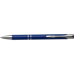 Aluminium ballpen Albacete, cobalt blue (Metallic pen)