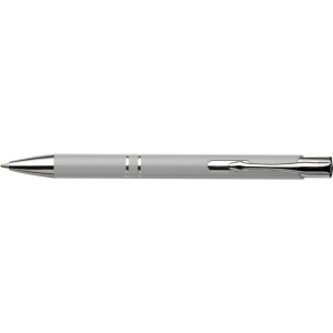 Aluminium ballpen Albacete, silver (Metallic pen)