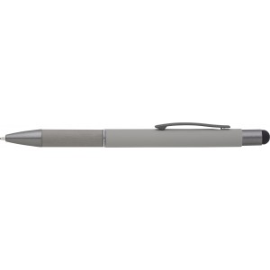 Aluminium ballpen Jett, grey (Wooden, bamboo, carton pen)