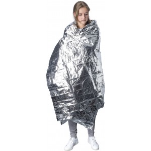 Aluminium emergency blanket Cecilia, silver (Healthcare items)