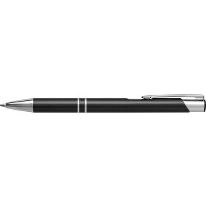 Aluminium ballpen Delia, black