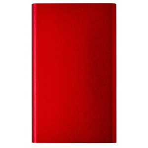 Aluminium power bank Ezra, red (Powerbanks)