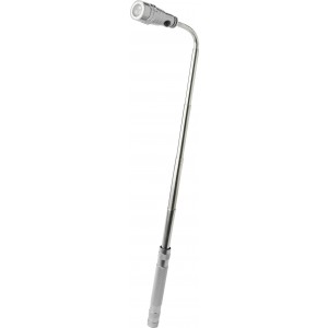 Aluminium torch Aya, silver (Lamps)