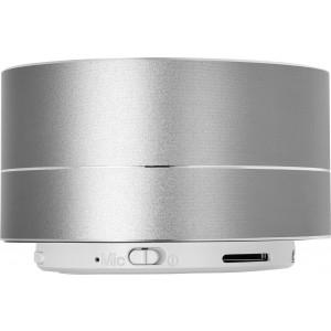 Aluminium wireless speaker Yves, silver (Speakers, radios)